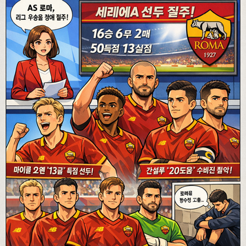 AS 로마, 리그우승을 향해 질주중